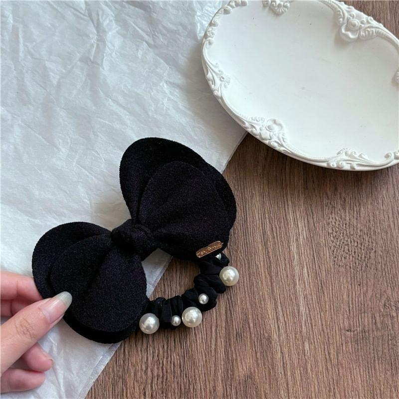 Bow Fabric Hair Tie Product Image