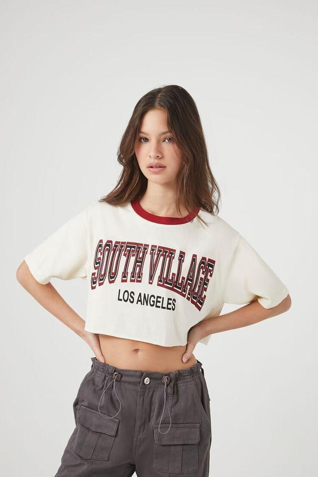 South Village Graphic Cropped Tee | Forever 21 Product Image