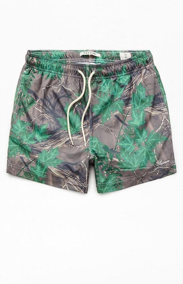 Men's Woodland Camo AOP 4.5" Swim Trunks Product Image