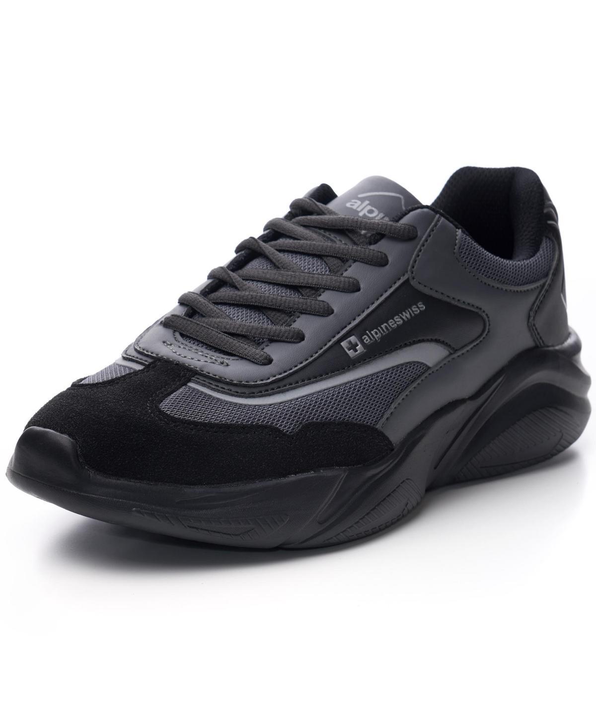 Alpine Swiss Stuart Mens Chunky Sneakers Retro Platform Dad Tennis Shoes Product Image