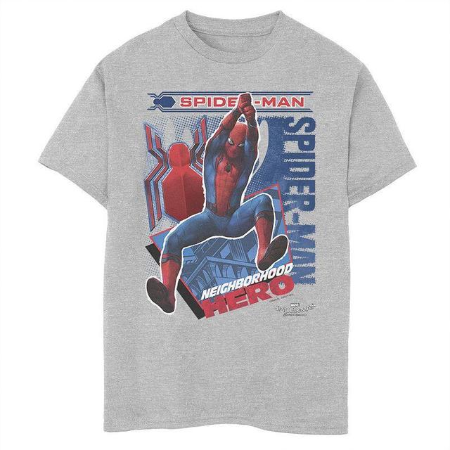 Boys 8-20 Marvel Spider-Man Homecoming Coming In Hot! Graphic Tee, Boys Athletic Grey Product Image