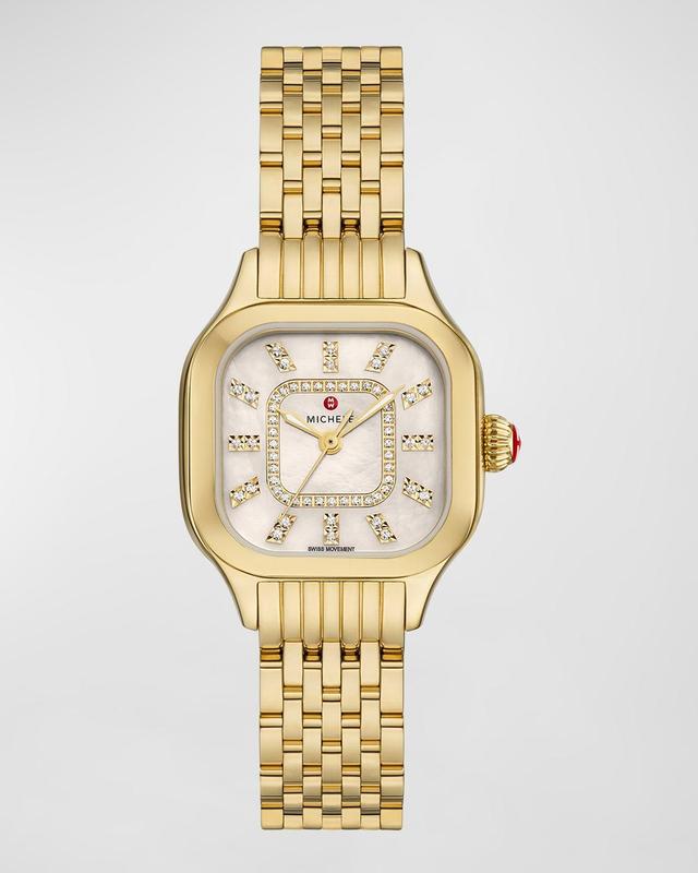 MICHELE Meggie Diamond Dial Watch Head & Bracelet, 29mm Product Image