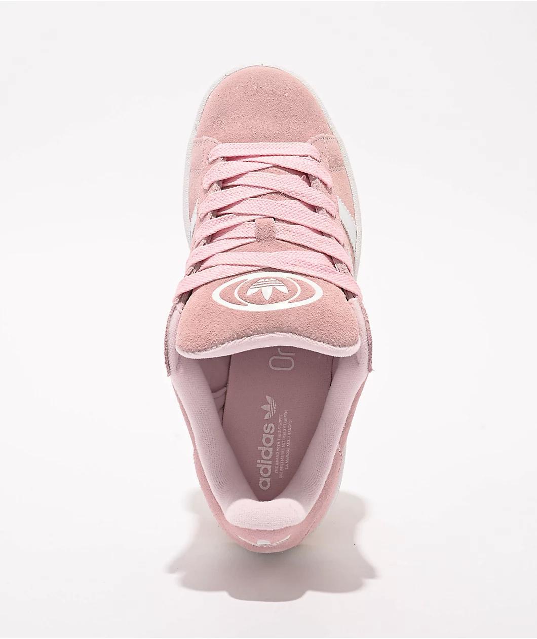 adidas Originals Campus 00s Clear Pink & White Skate Shoes Product Image