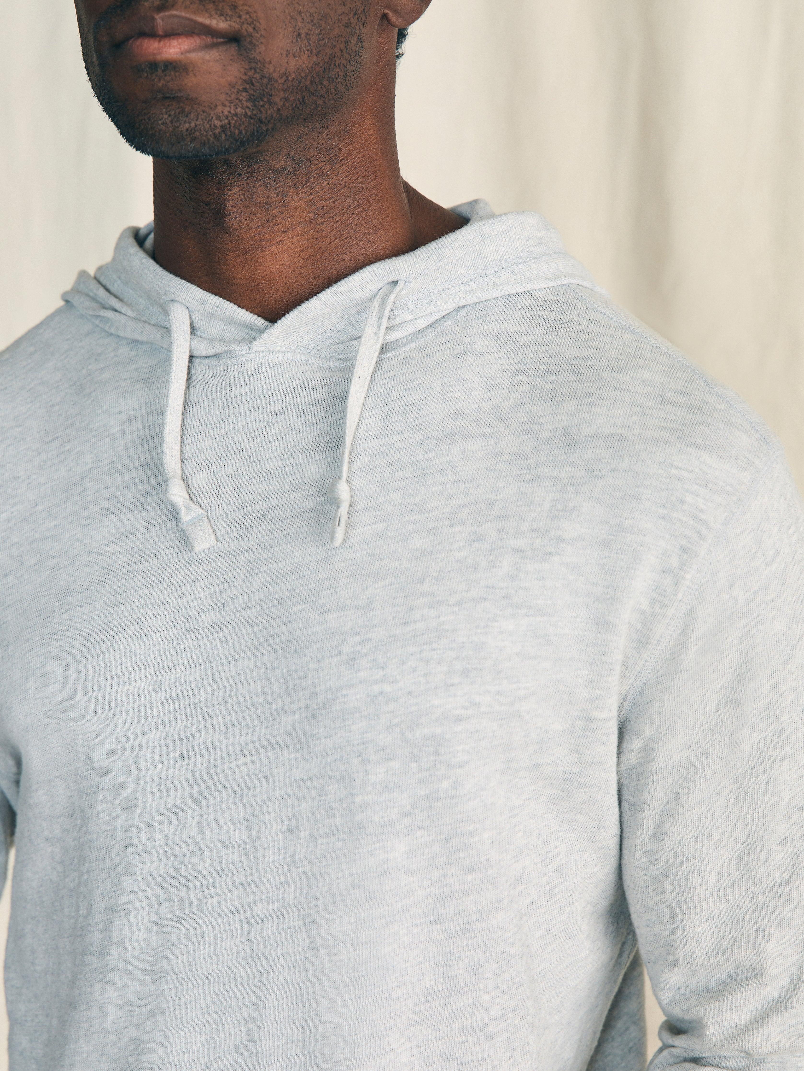 Sunwashed Slub Hoodie (Tall) - Light Grey Heather Product Image