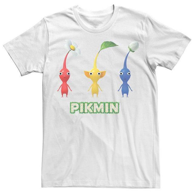 Mens Nintendo Pikmin Trio Simple Tee White Product Image