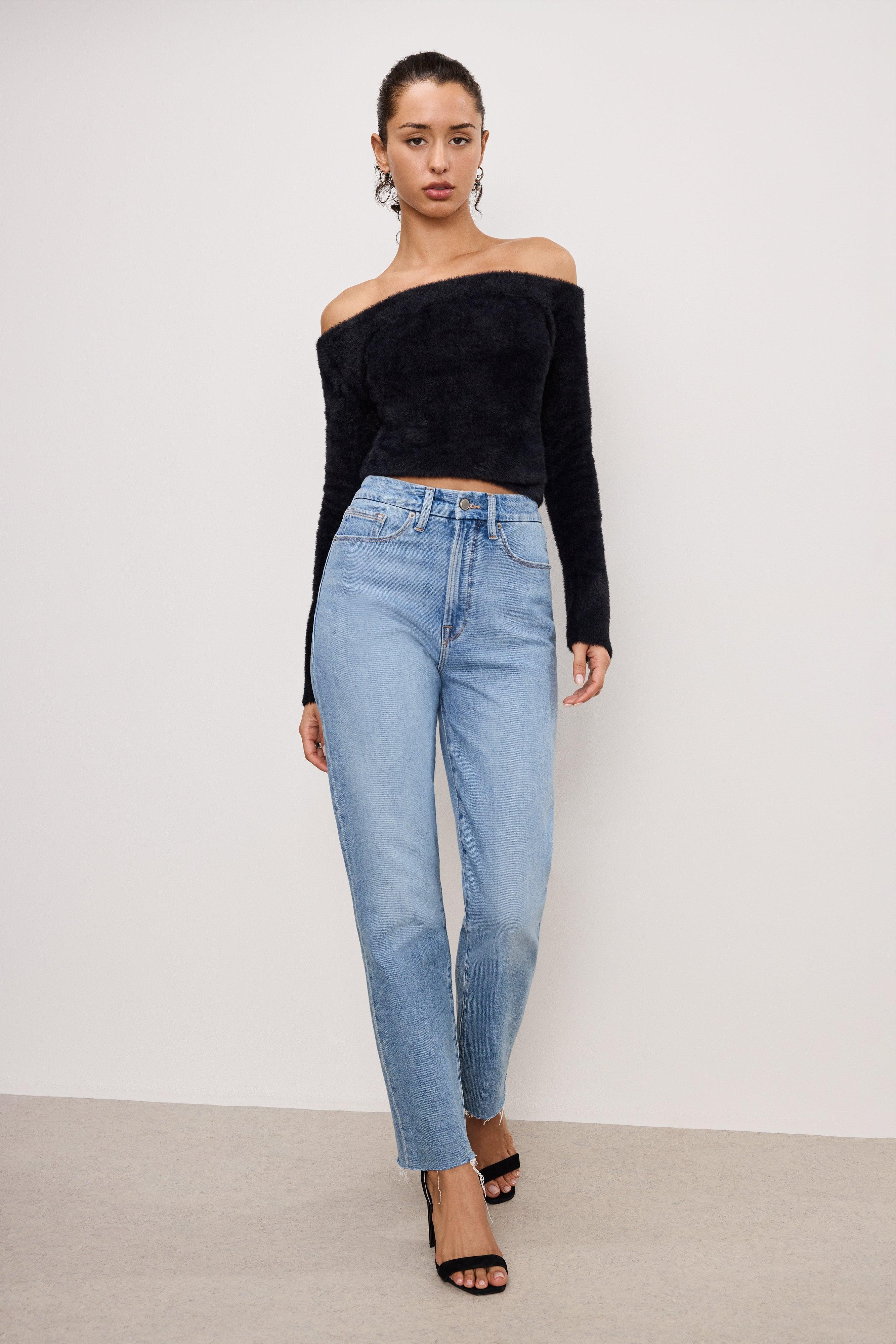 OFF SHOULDER PLUSH TOP | BLACK001 Product Image