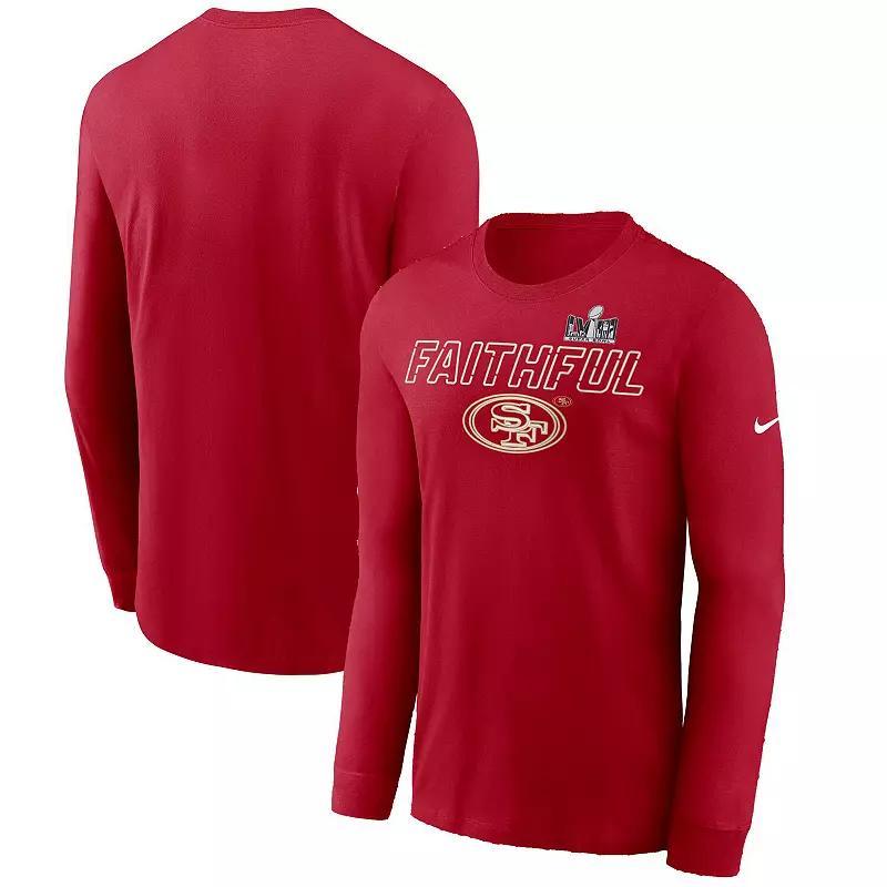 Mens Nike Scarlet San Francisco 49ers Super Bowl LVIII Local Long Sleeve T-Shirt Product Image