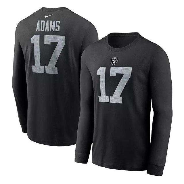 Mens Nike Davante Adams Las Vegas Raiders Player Name & Number Long Sleeve T-Shirt Product Image