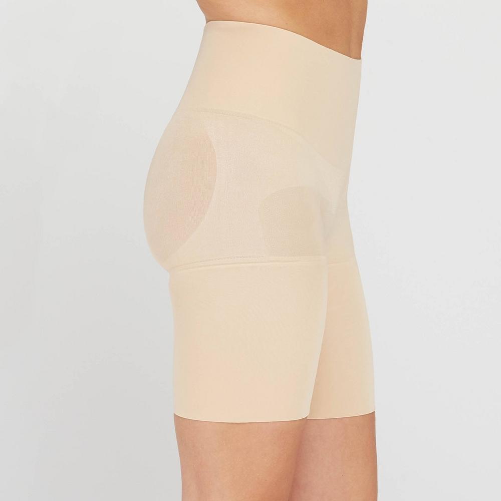 ASSETS by SPANX Women's Remarkable Results Mid-Thigh Shaper - Light Beige S Product Image