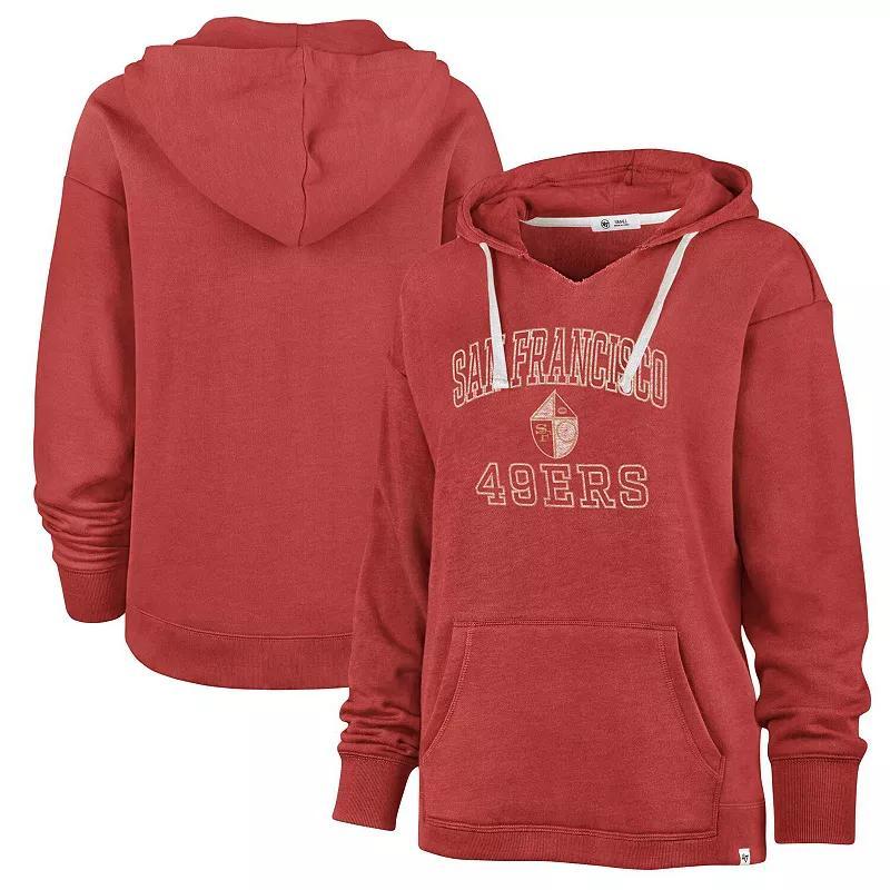 Womens Profile Scarlet San Francisco 49ers Plus Size Kennedy Pullover Hoodie Product Image