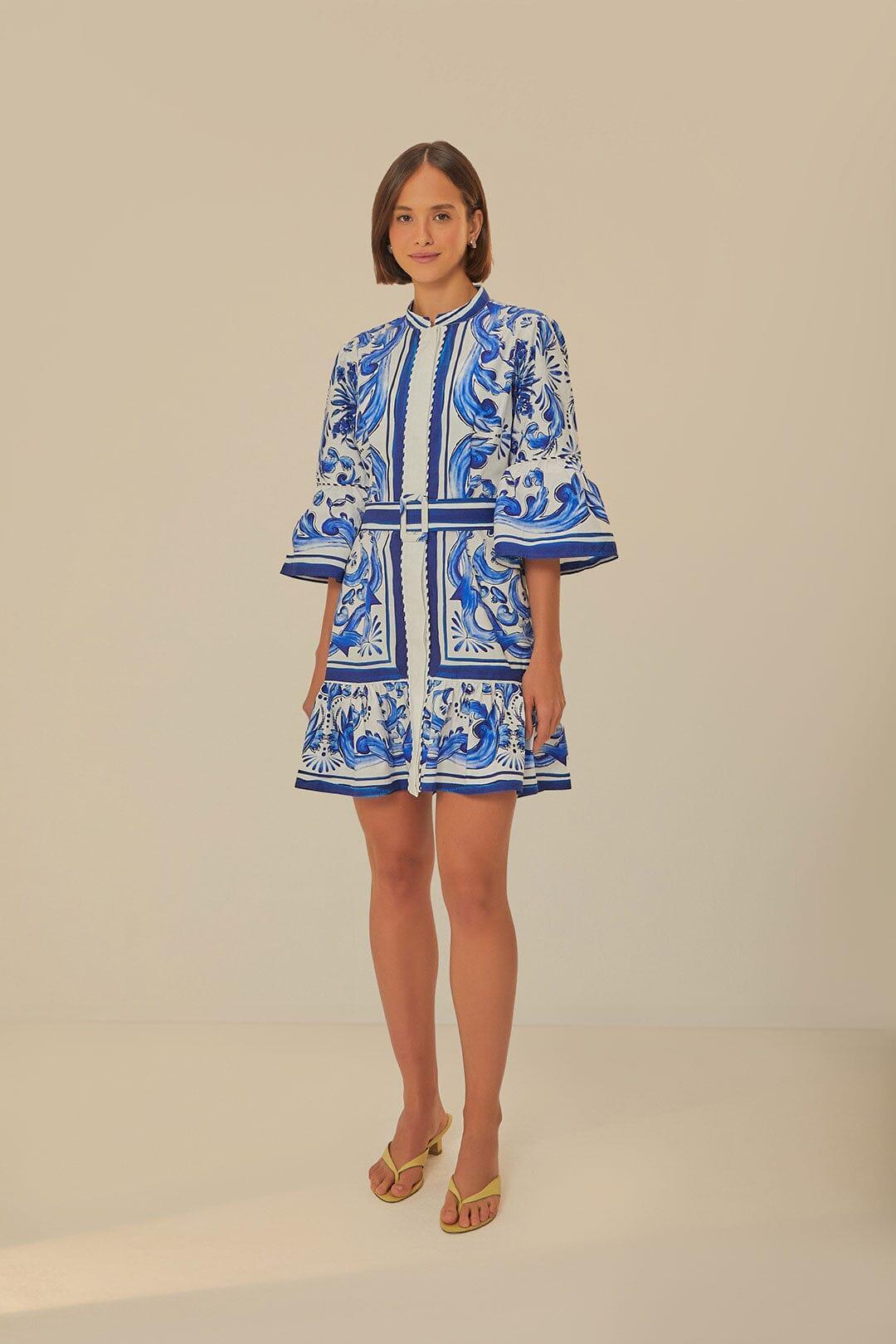 Off-White Garden Tiles Mini Dress Product Image