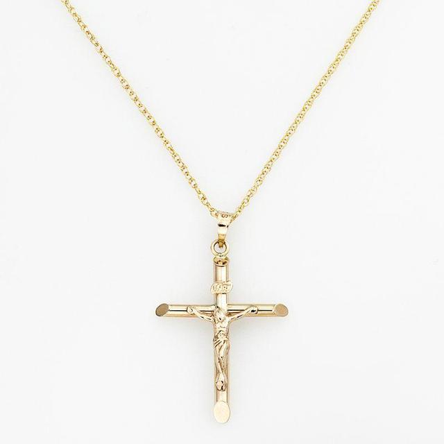 10k Gold Cross Pendant, Womens, Yellow Product Image