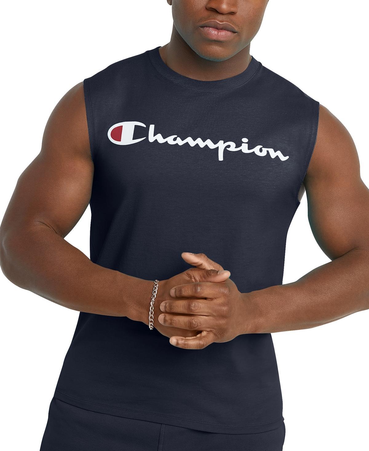 Mens Champion Logo Graphic Muscle Tee Product Image