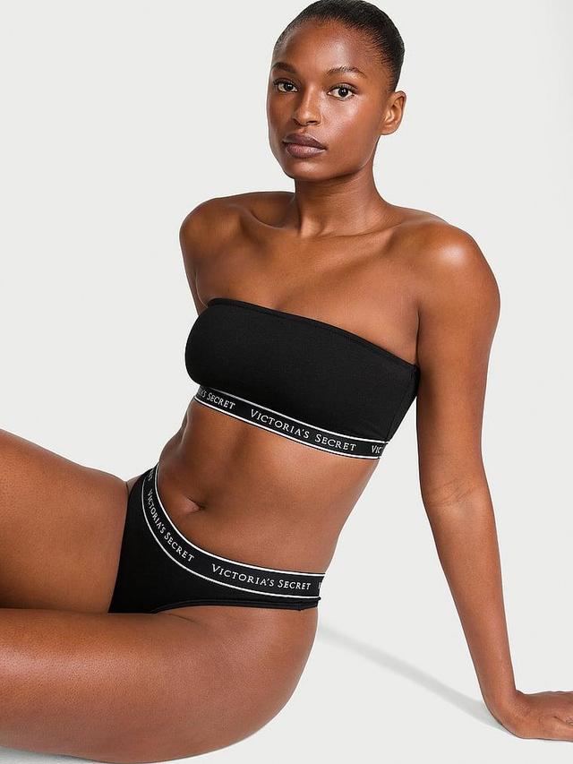 Logo Cotton Wireless Bandeau Bralette Product Image