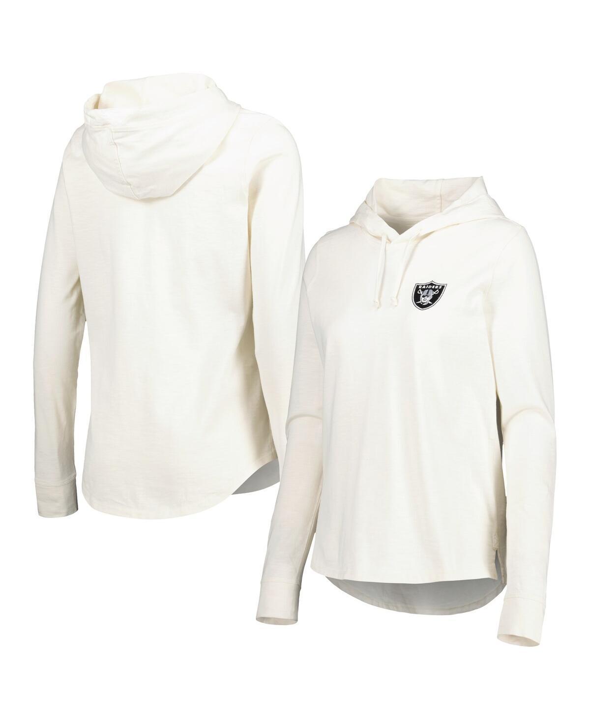 Womens Tommy Bahama Cream Las Vegas Raiders Ashby Isles Jersey Pullover Hoodie product image