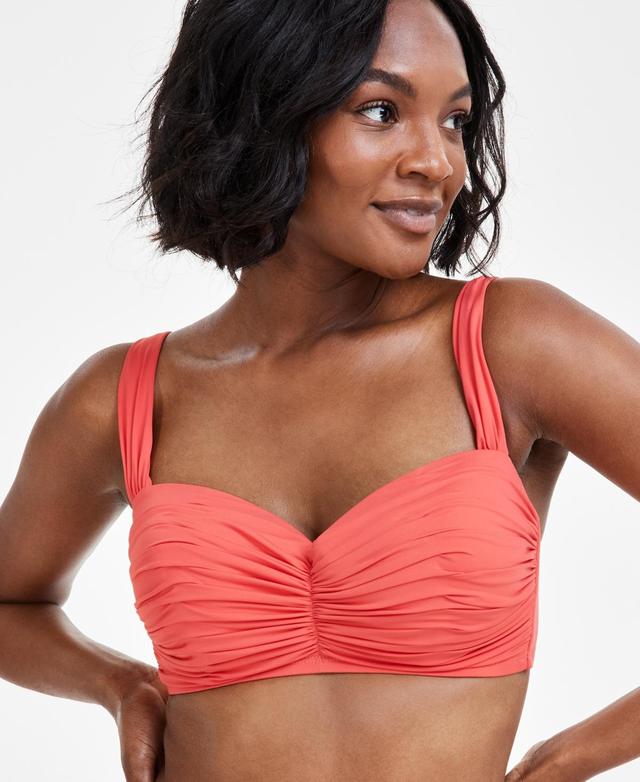 Rod Beattie Kore Shirred Bandeau Bikini Top Product Image