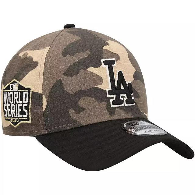 Mens New Era Los Angeles Dodgers Camo Crown A-Frame 9FORTY Adjustable Hat Product Image