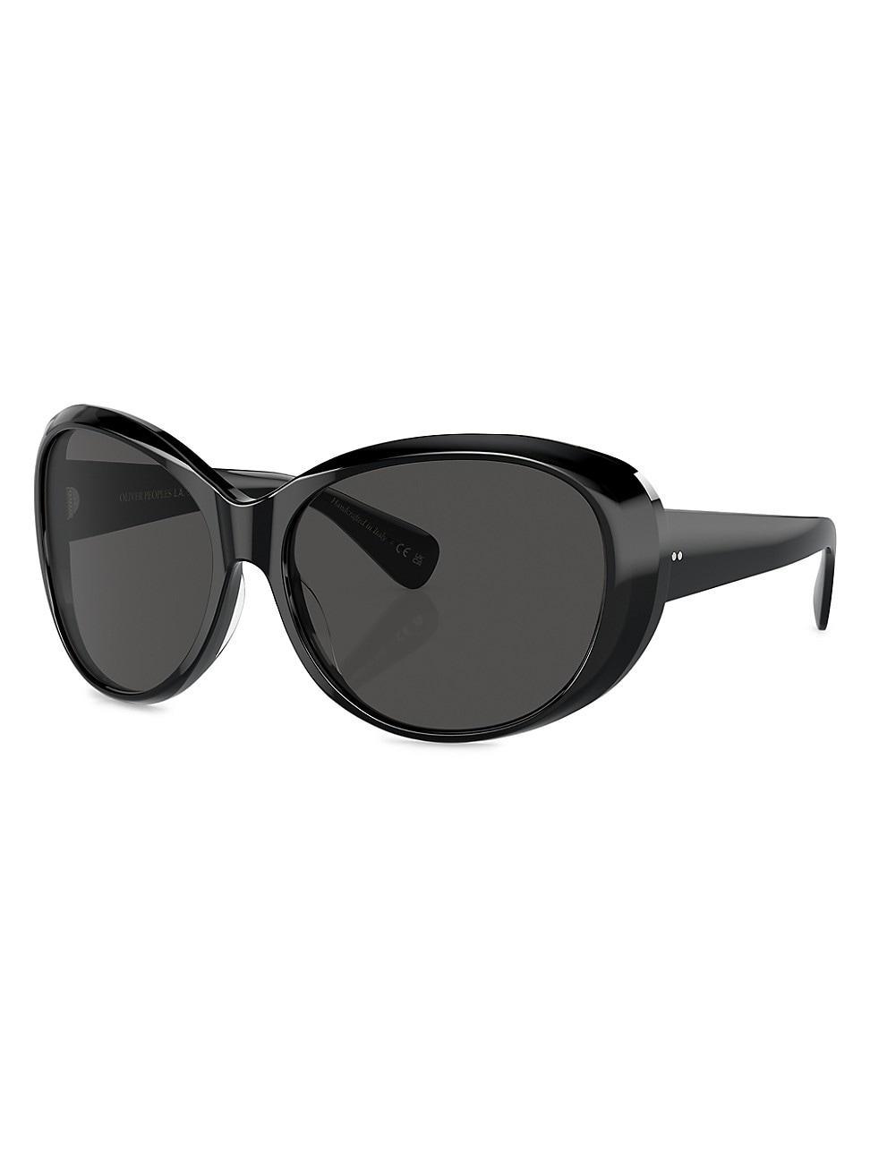 Mens Gancini Evolution Acetate Rectangle Sunglasses Product Image