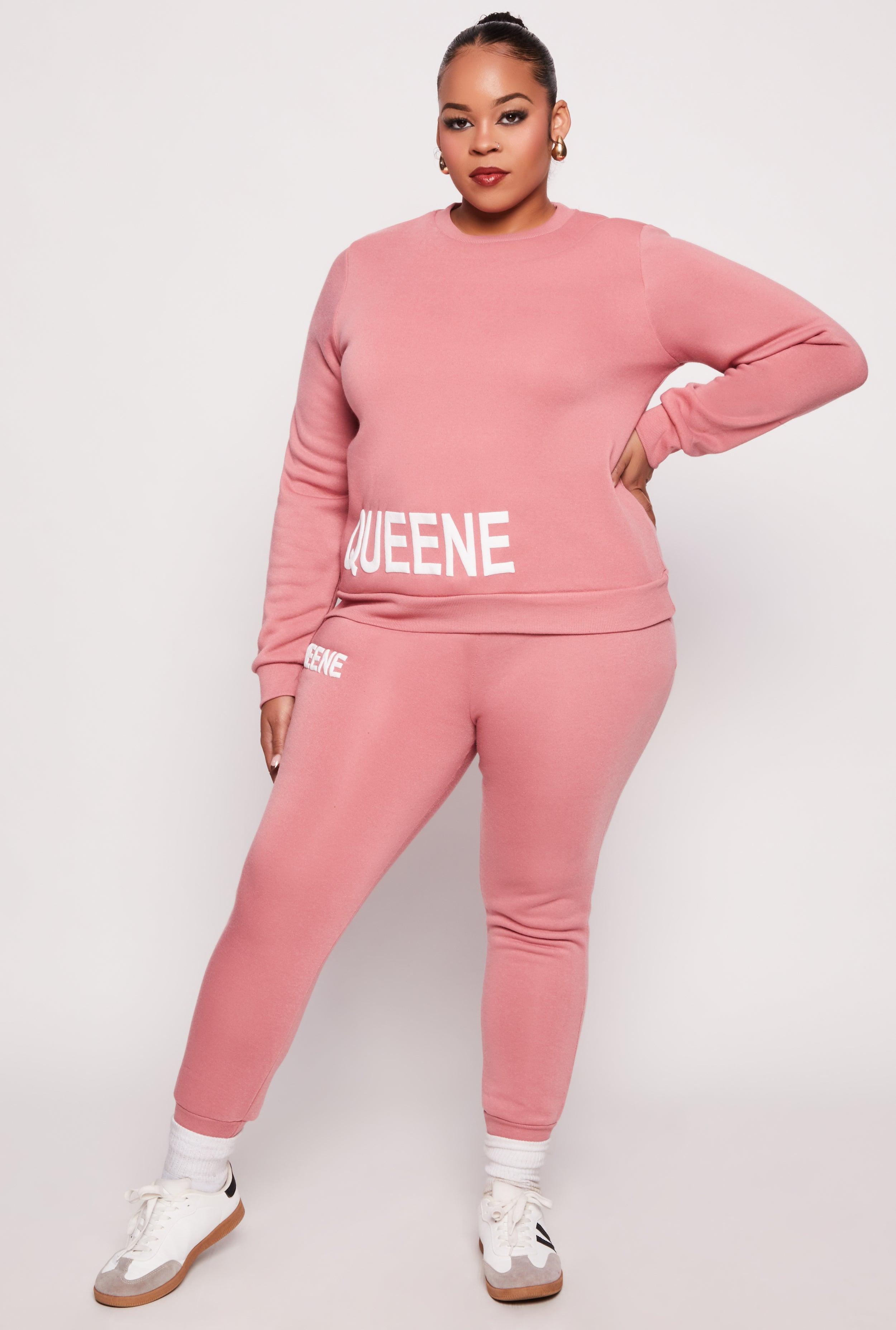 Womens Plus Size Queene Joggers Product Image