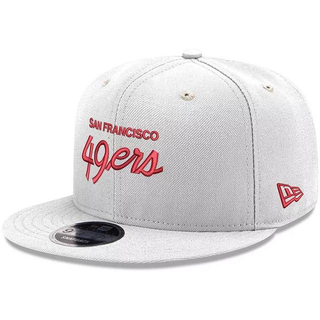 Mens New Era San Francisco 49ers ScriptOriginal Fit 9FIFTY Snapback Hat Product Image