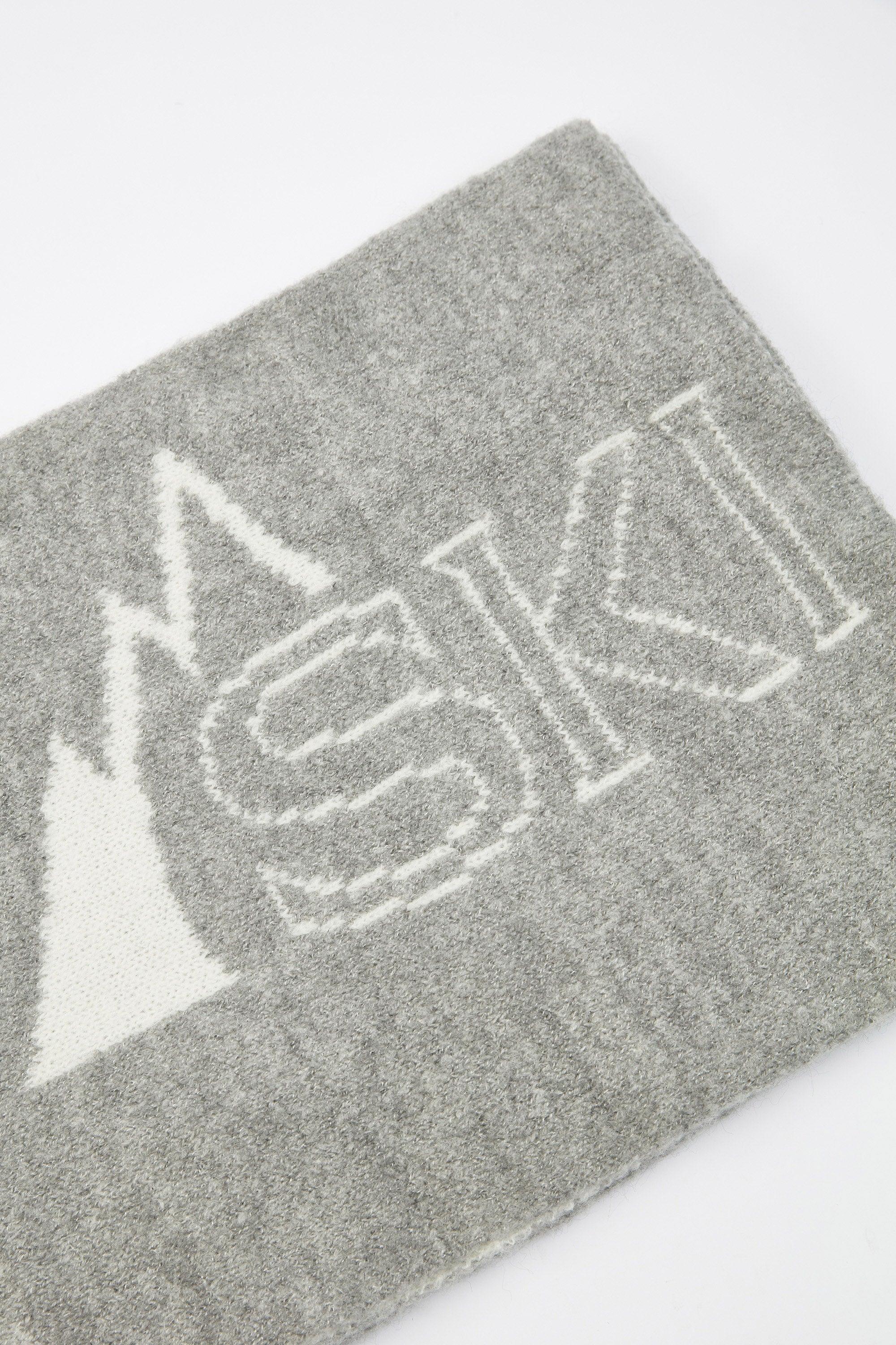 Snow Angel - Oversized Chunky Knit Scarf in Light Grey Product Image