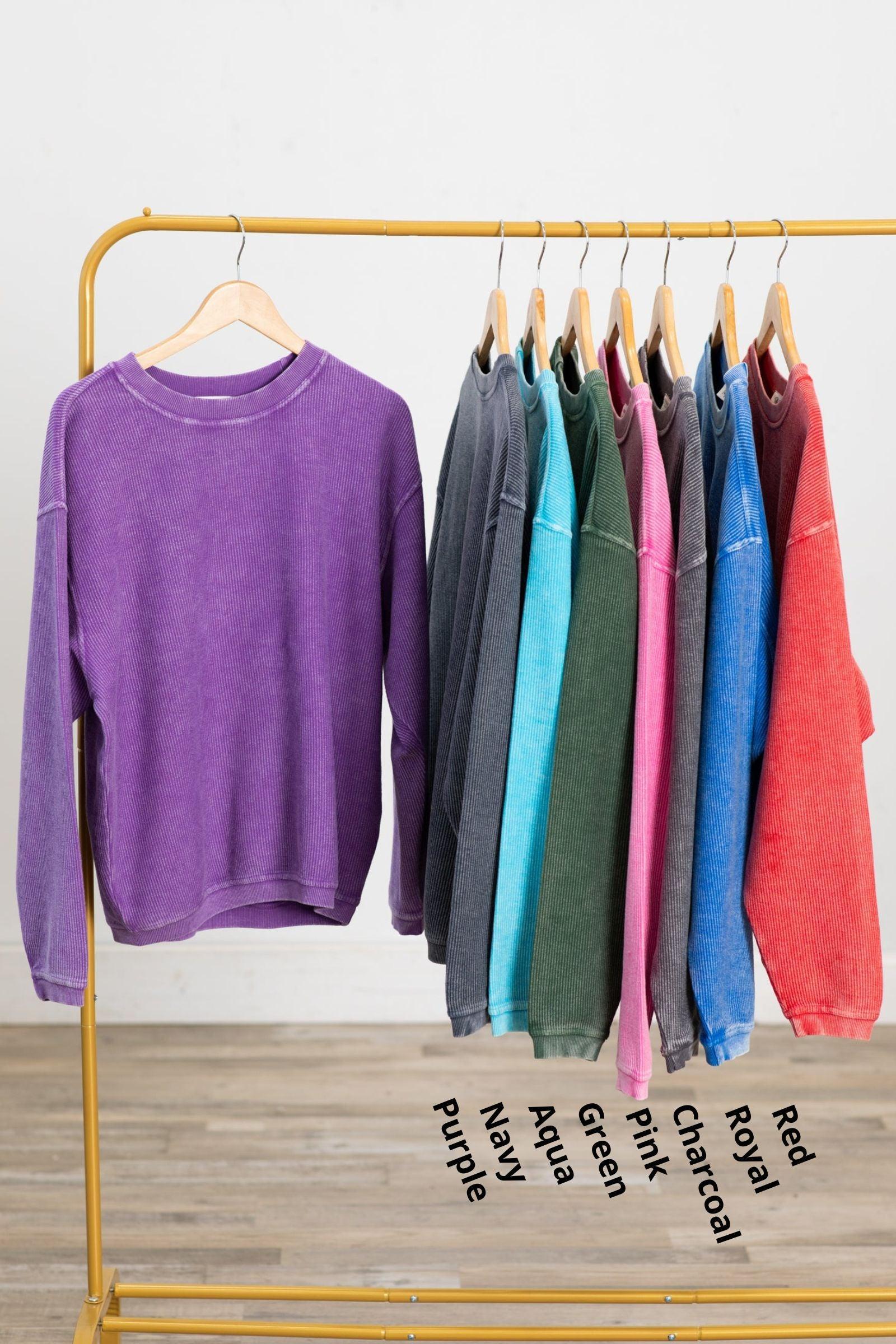 The Casual Comfort Corded Sweatshirt Product Image