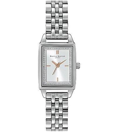 Olivia Burton Classics Rectangular Mesh Strap Watch, 20mm Product Image