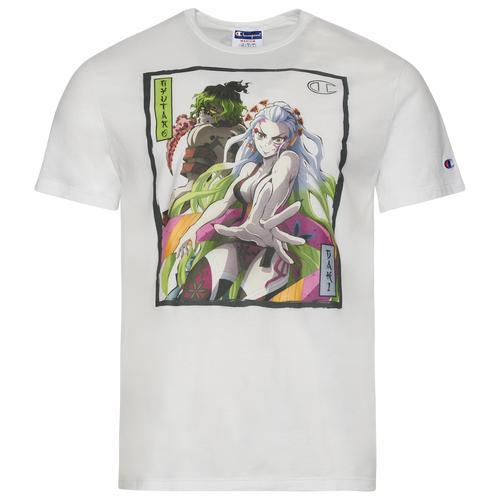 Champion Mens Champion Demon Slayer Upper Moon 6 T-Shirt - Mens White Product Image