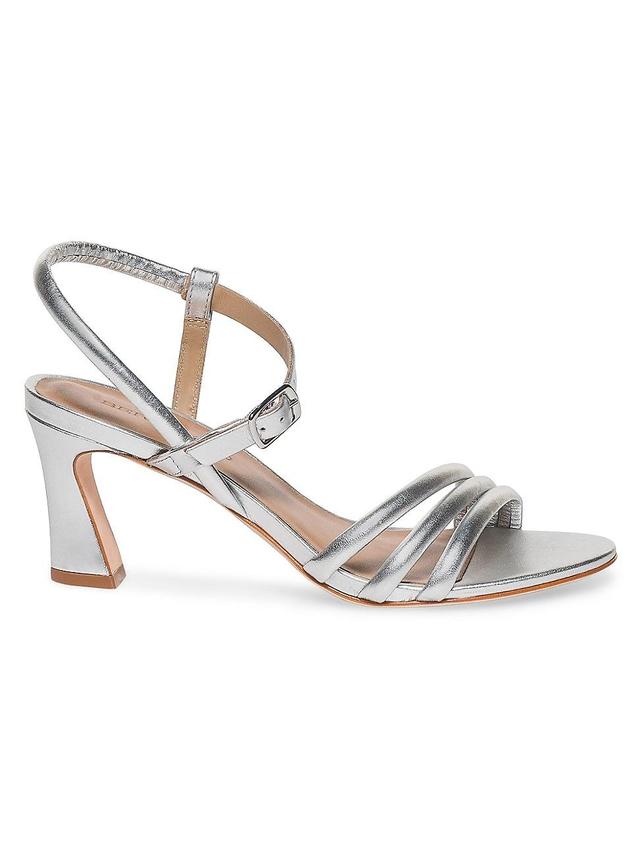 Womens Noor Metallic Leather Strappy Sandals Product Image