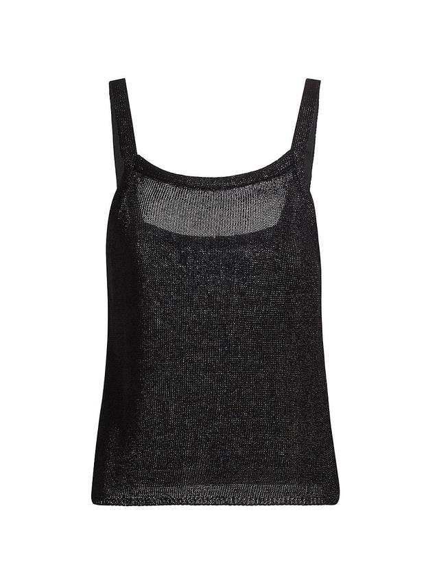 Womens Metallic Knit Tank Product Image