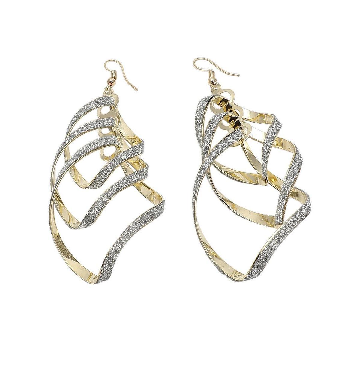 Sohi Womens Interwine Drop Earrings Product Image