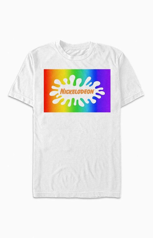 Men's Nickelodeon Rainbow Logo T-Shirt Product Image