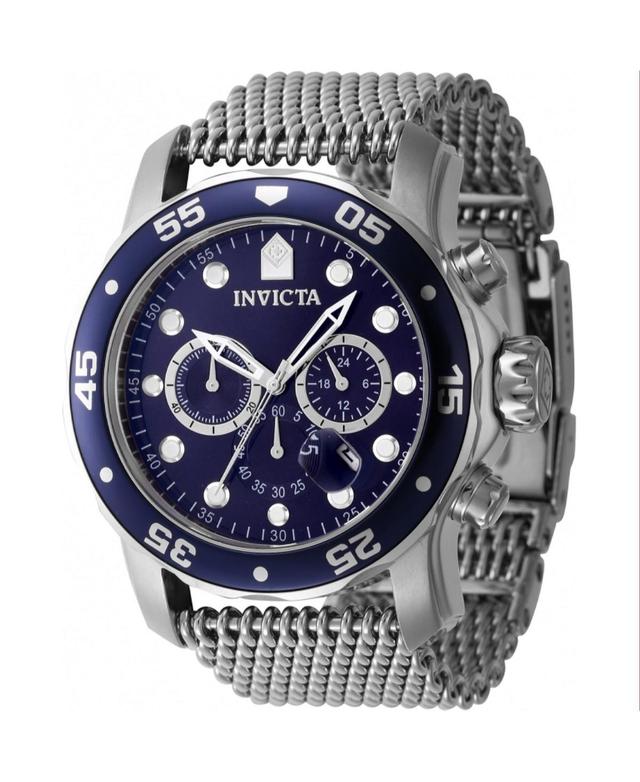 Invicta Mens 47237 Pro Diver Quartz Chronograph Blue Dial Watch - Blue Product Image