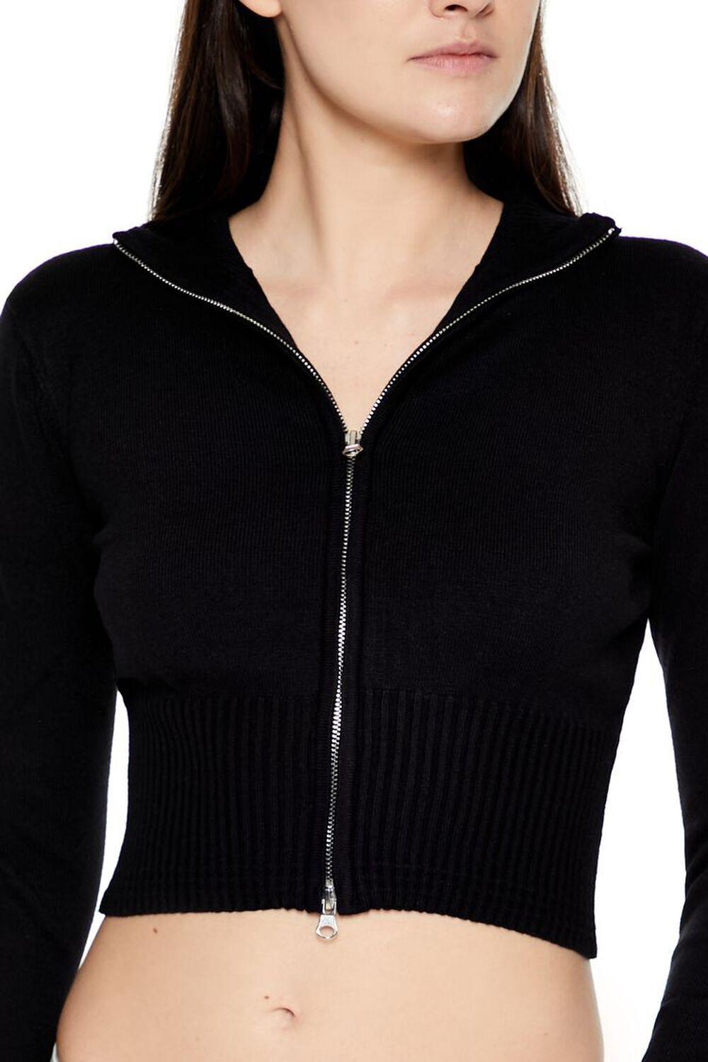 Cropped Zip-Up Sweater | Forever 21 Product Image