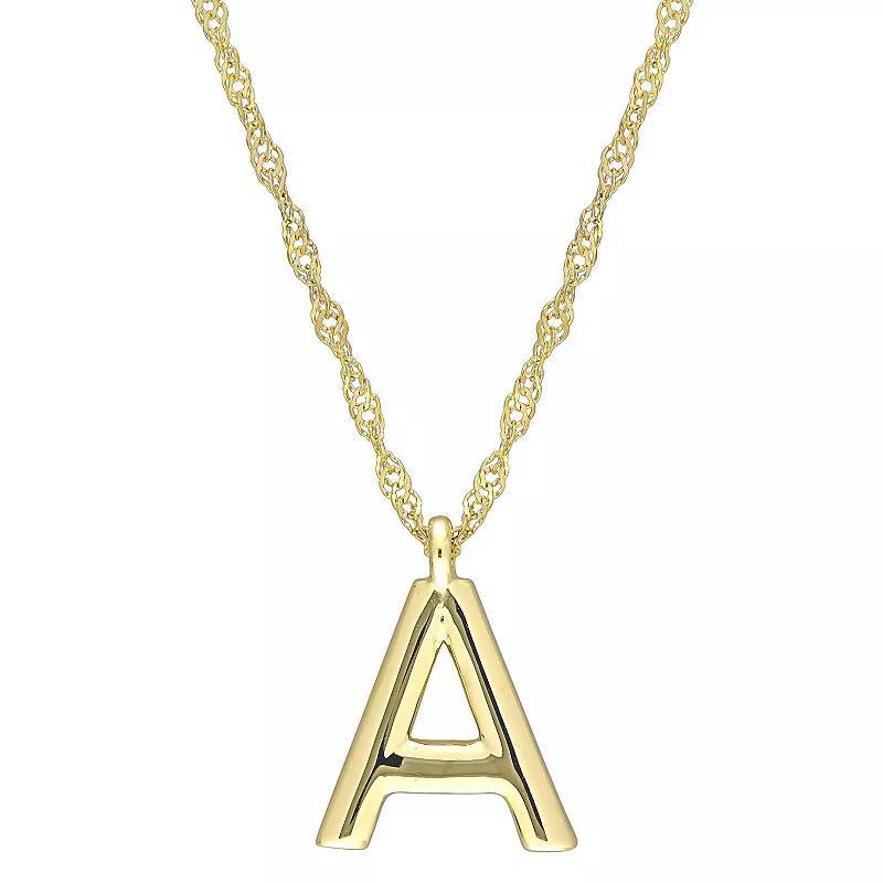 Stella Grace 14k Gold Initial Pendant Necklace, Womens Product Image