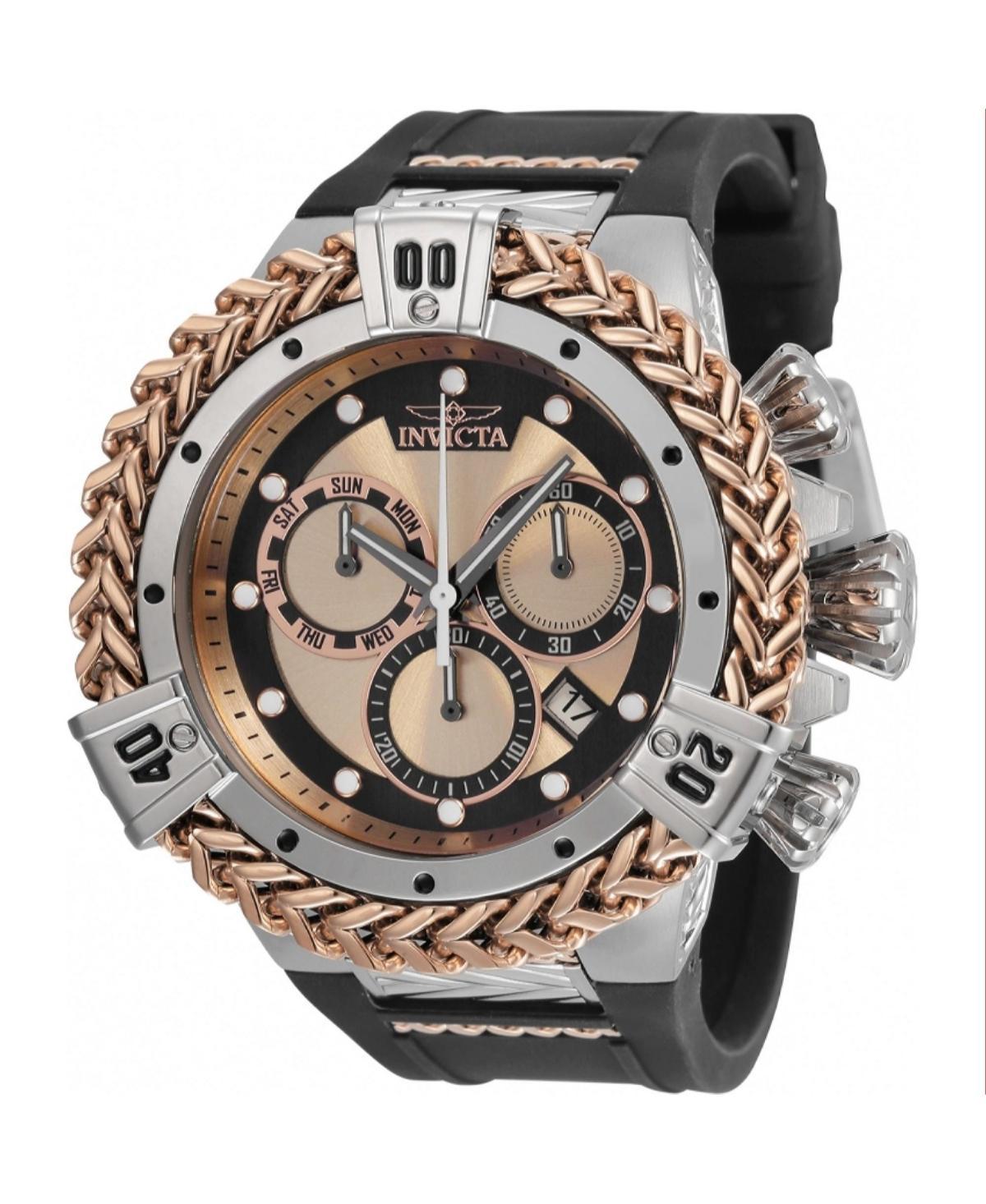 Invicta Mens 35583 Bolt Quartz Chronograph Black, Rose Gold Dial Watch - Gold Product Image