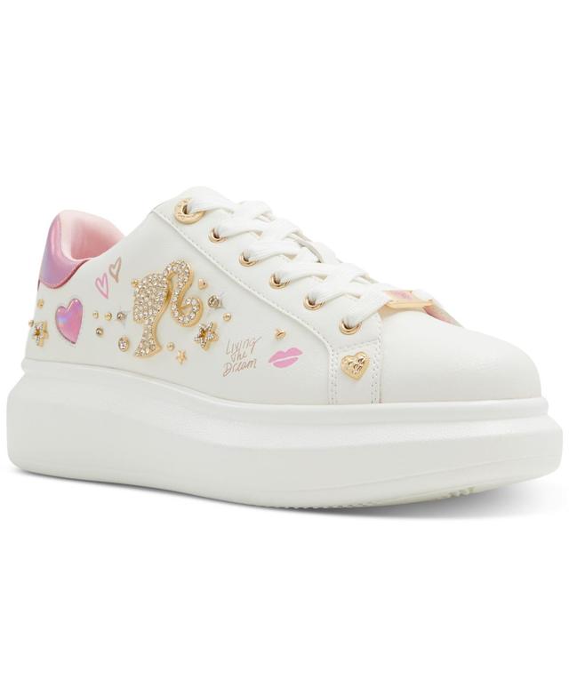 Aldo x Barbie Womens Barbiespec Lace-Up Platform Sneakers Product Image