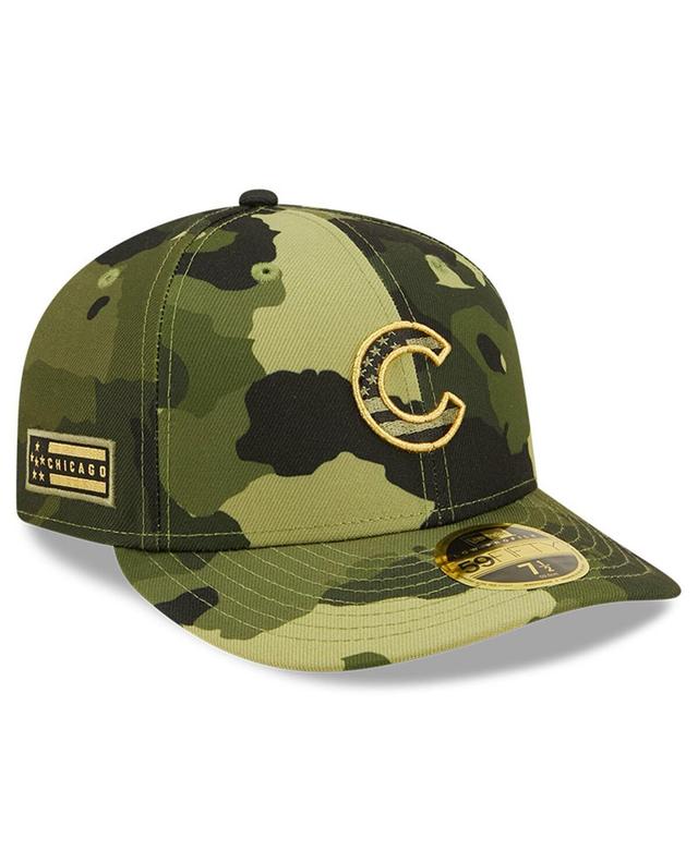 Mens New Era Camo Chicago Cubs 2022 Armed Forces Day On-Field Low Profile 59FIFTY Hat Product Image