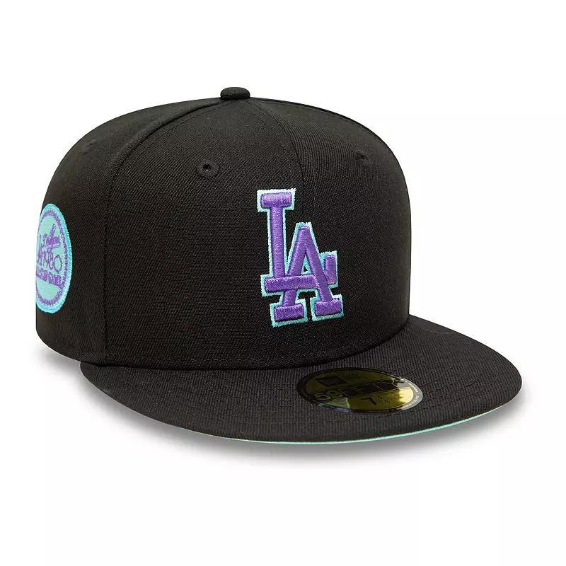 Mens New Era Black Los Angeles Dodgers 1980 Mlb All-Star Game Black Light 59FIFTY Fitted Hat Product Image