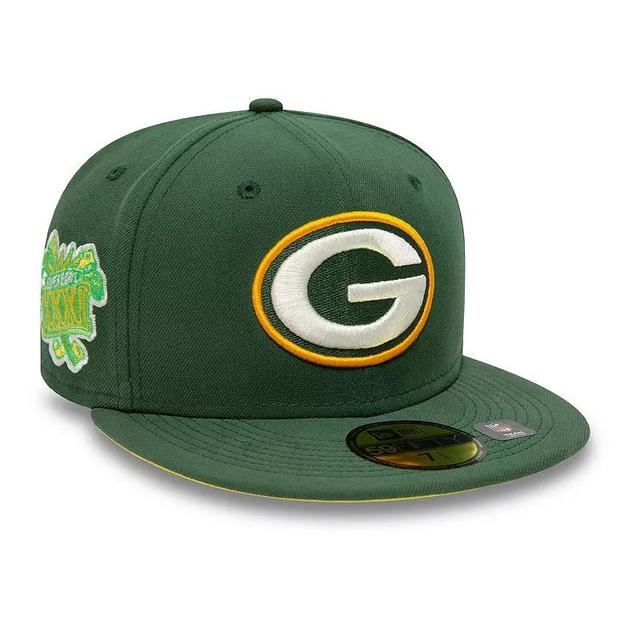 Mens New Era Bay Packers Super Bowl XXXI Citrus Pop 59FIFTY Fitted Hat Product Image