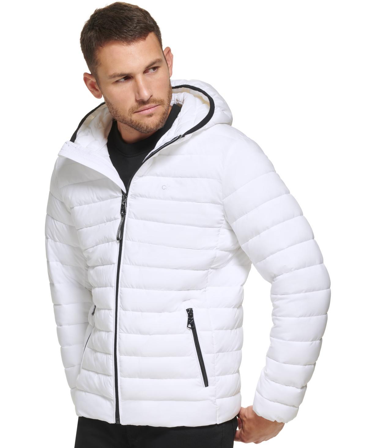 Calvin Klein Mens Hooded & Quilted Packable Jacket Product Image