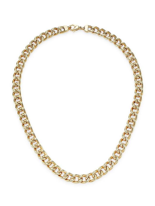 Womens 14K Yellow Gold Curb-Chain Necklace Product Image