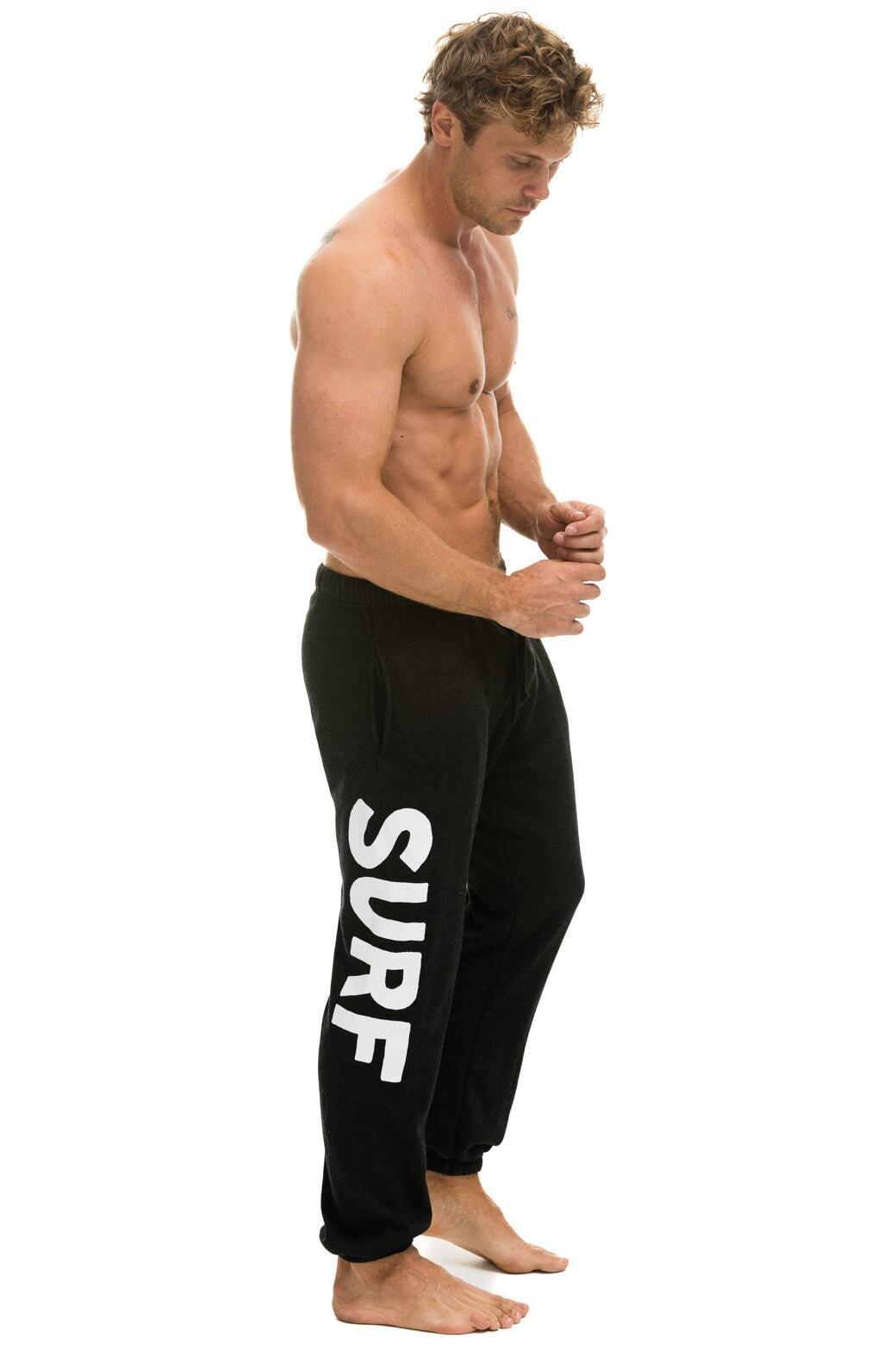 SURF MENS SWEATPANTS - BLACK Male Product Image