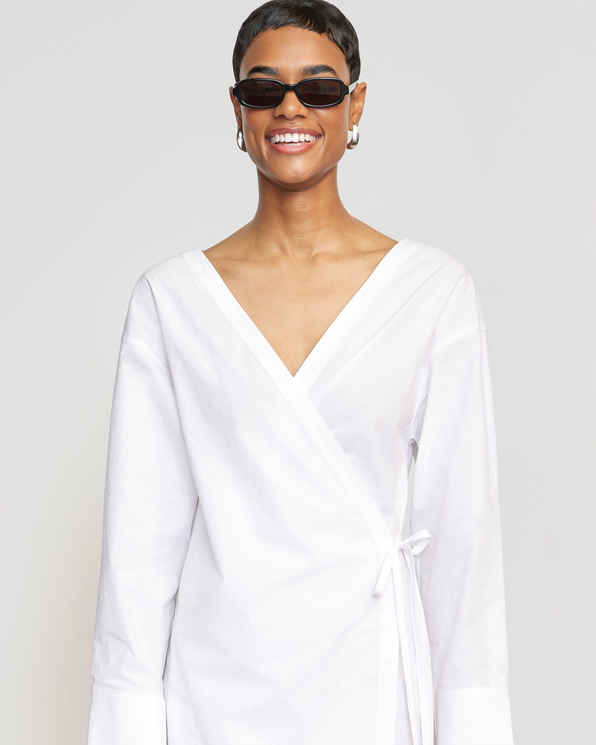 Ari V-Neck Wrap Dress Product Image