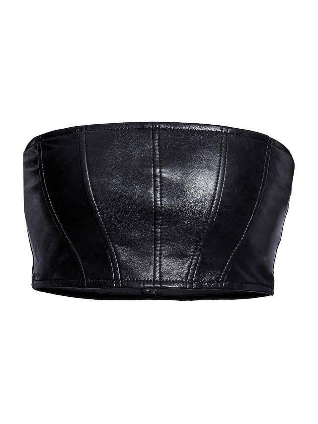 Womens Magra Recycled Leather Top Product Image