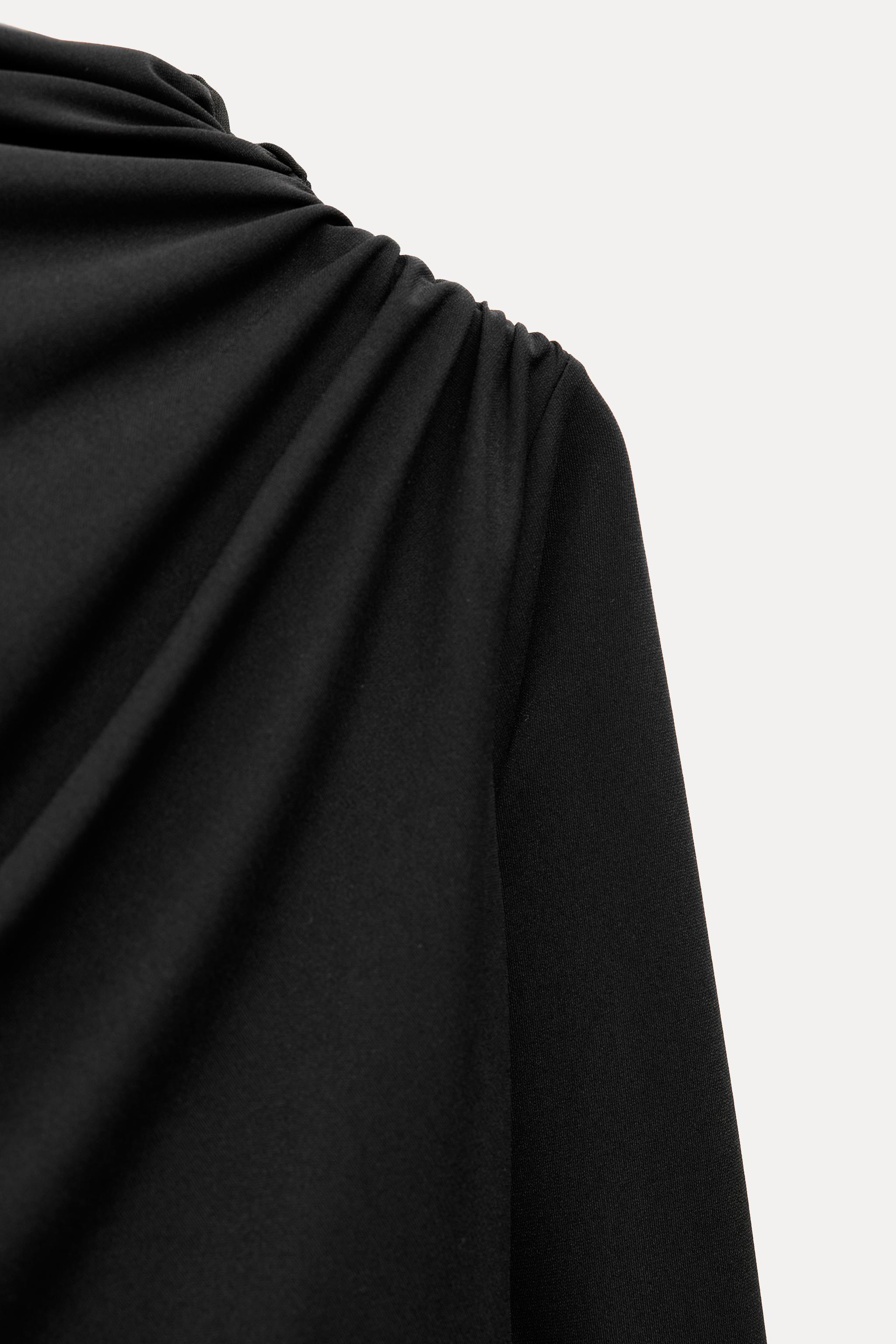 DRAPED MIDI DRESS Product Image