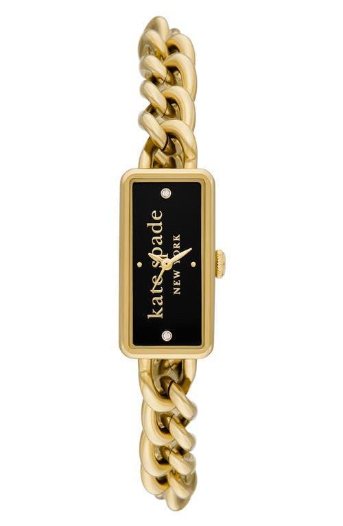 Womens Goldtone Stainless Steel, Cubic Zirconia & Leather Strap Watch Product Image