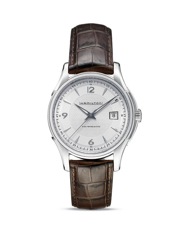 Hamilton Jazzmaster Viewmatic Brown Leather Automatic Watch Product Image