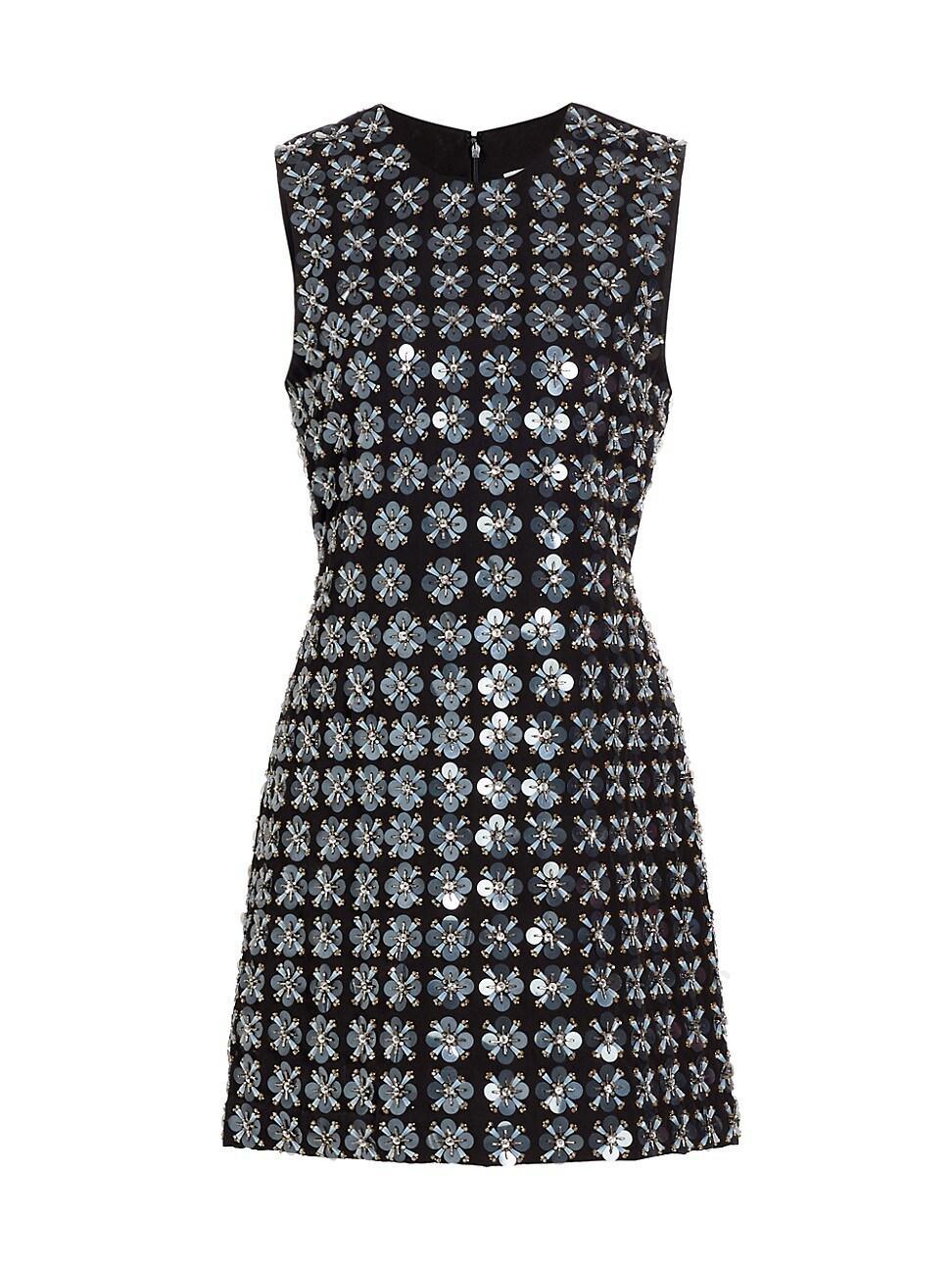 Womens Abigail Beaded & Sequined Minidress Product Image