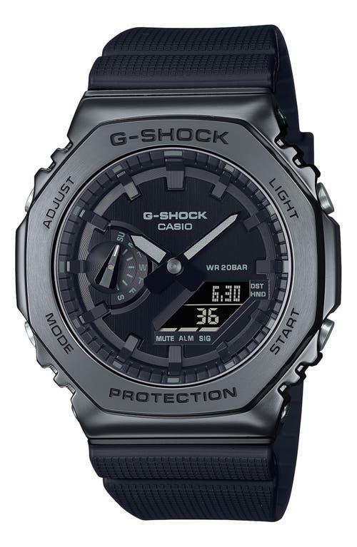 Men's Casio G-Shock Classic Black Resin Strap Watch with Black Dial (Model: Gm2100Bb-1A) Product Image